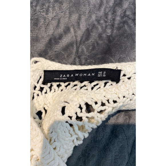 Zara Woman Mini Macrame Dress Size Medium - Picture 10 of 10